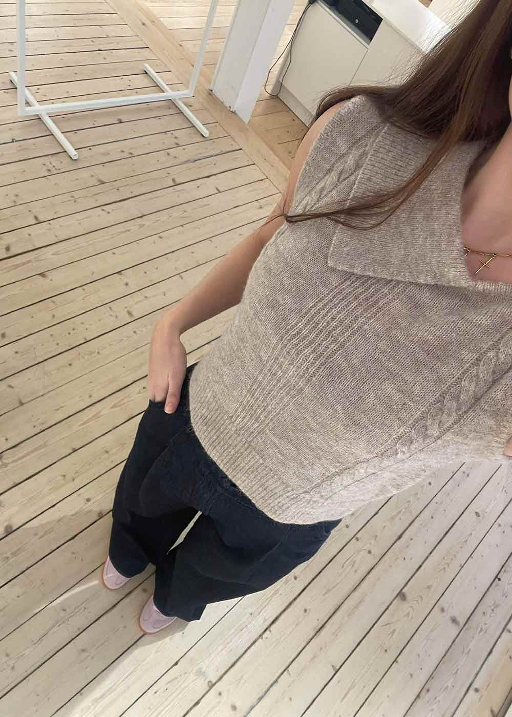Verbier Drape Vest - Linen - Image 3