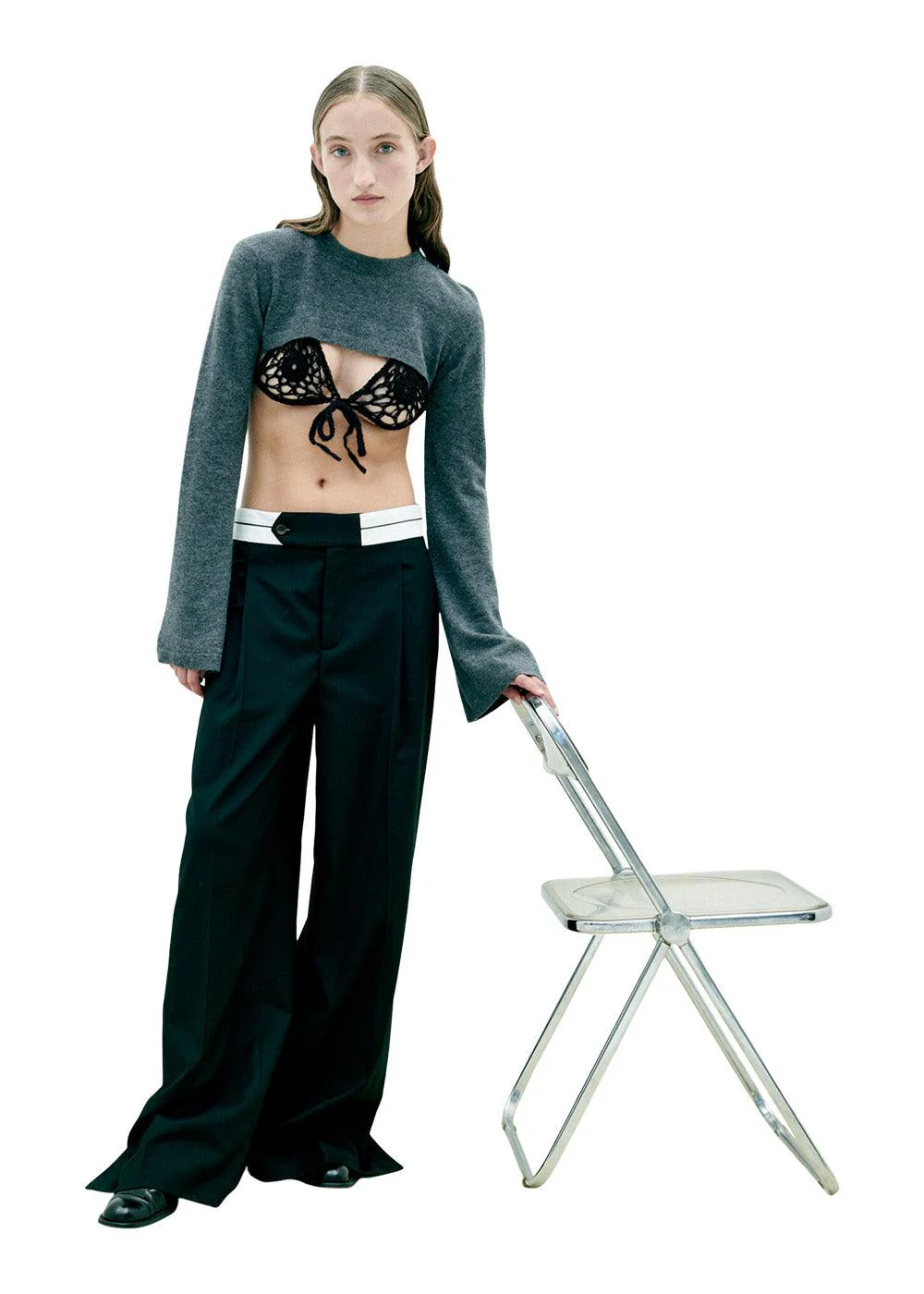 Pluto Wide Pants - Black - Image 4