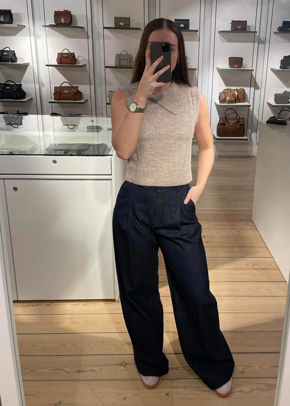 Eclipse Wide Pants - Dark Denim - Image 3