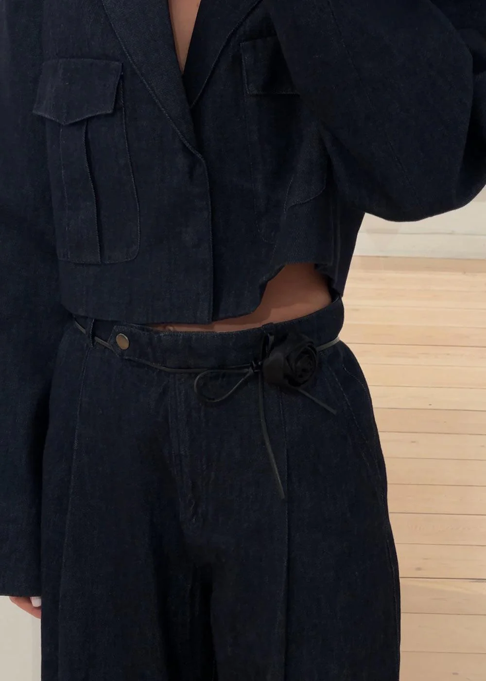 Eclipse Wide Pants - Dark Denim - Image 4