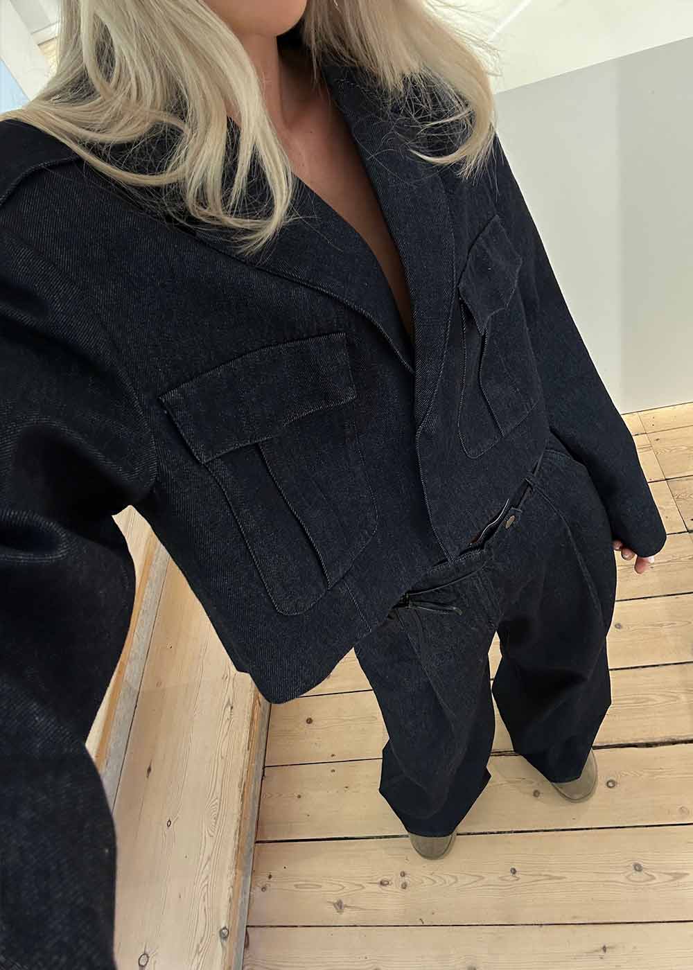 Eclipse Short Jacket - Dark Denim - Image 3