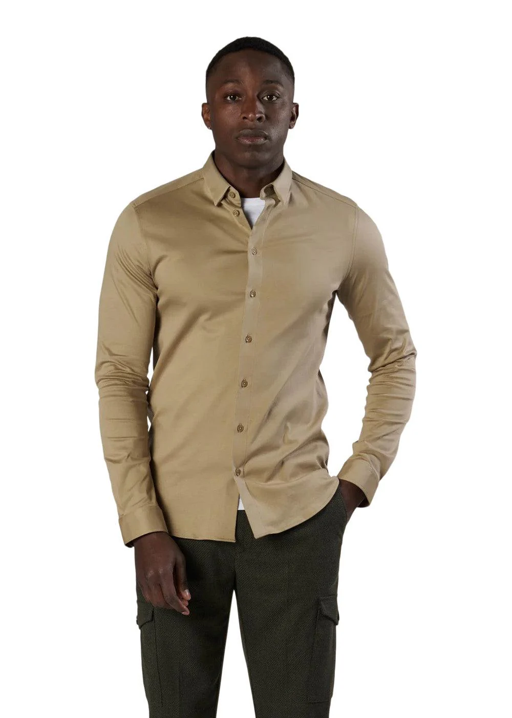 MMGMarco Crunch Jersey Shirt - New Sand - Image 3