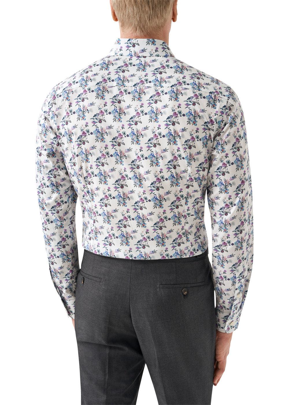 Slim Floral Print Twill Shirt - Multi - Image 2