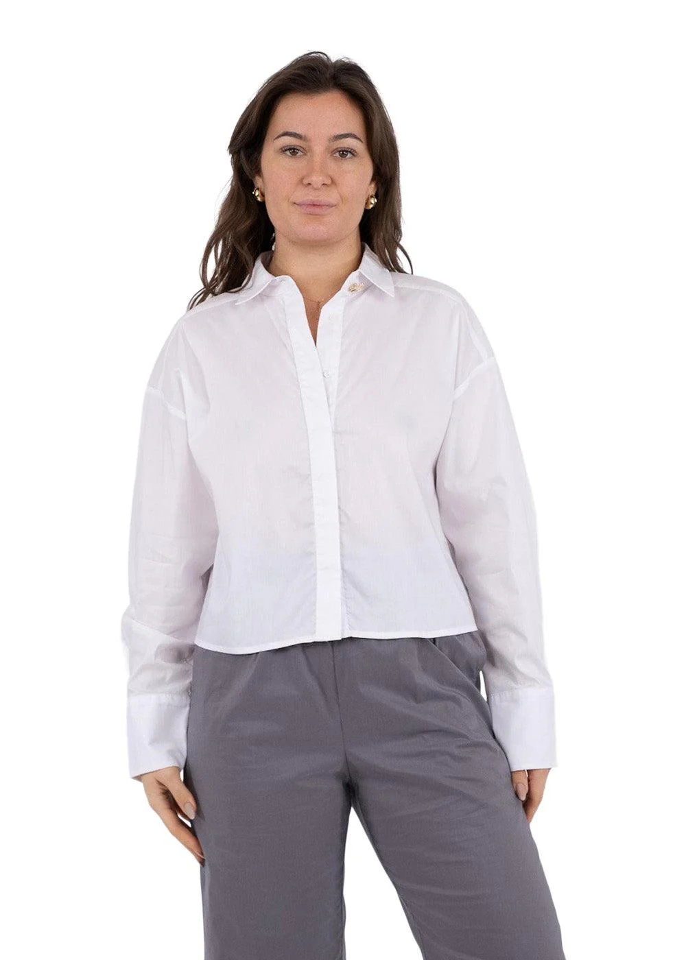 Wisla Poplin Shirt - White - Image 3