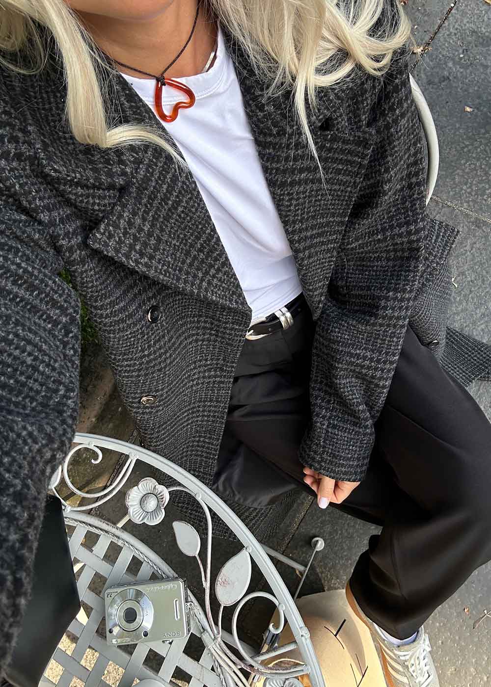 JuniperMD check coat - Dark Gray Check - Image 4