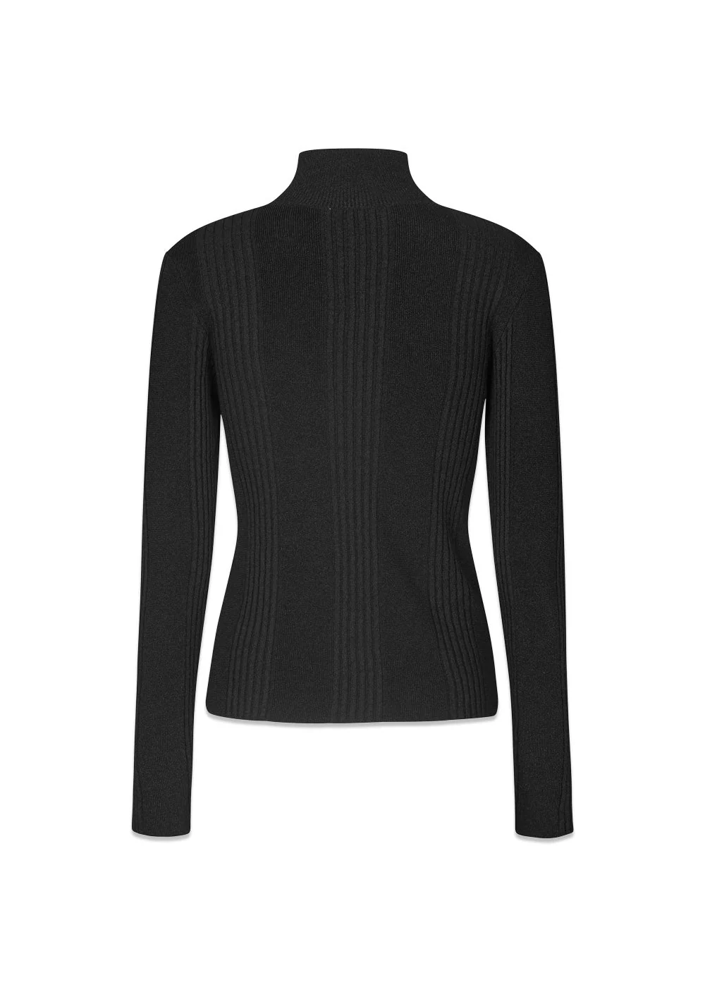 KrissaMD zip t-neck - Black - Image 4