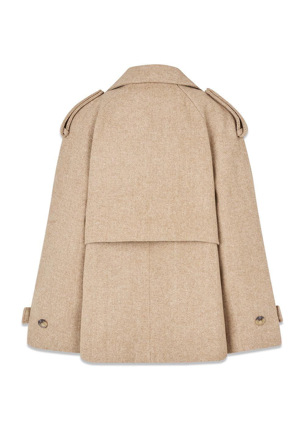 EsmundMD twill jacket - Beige Twill Melange - Image 3