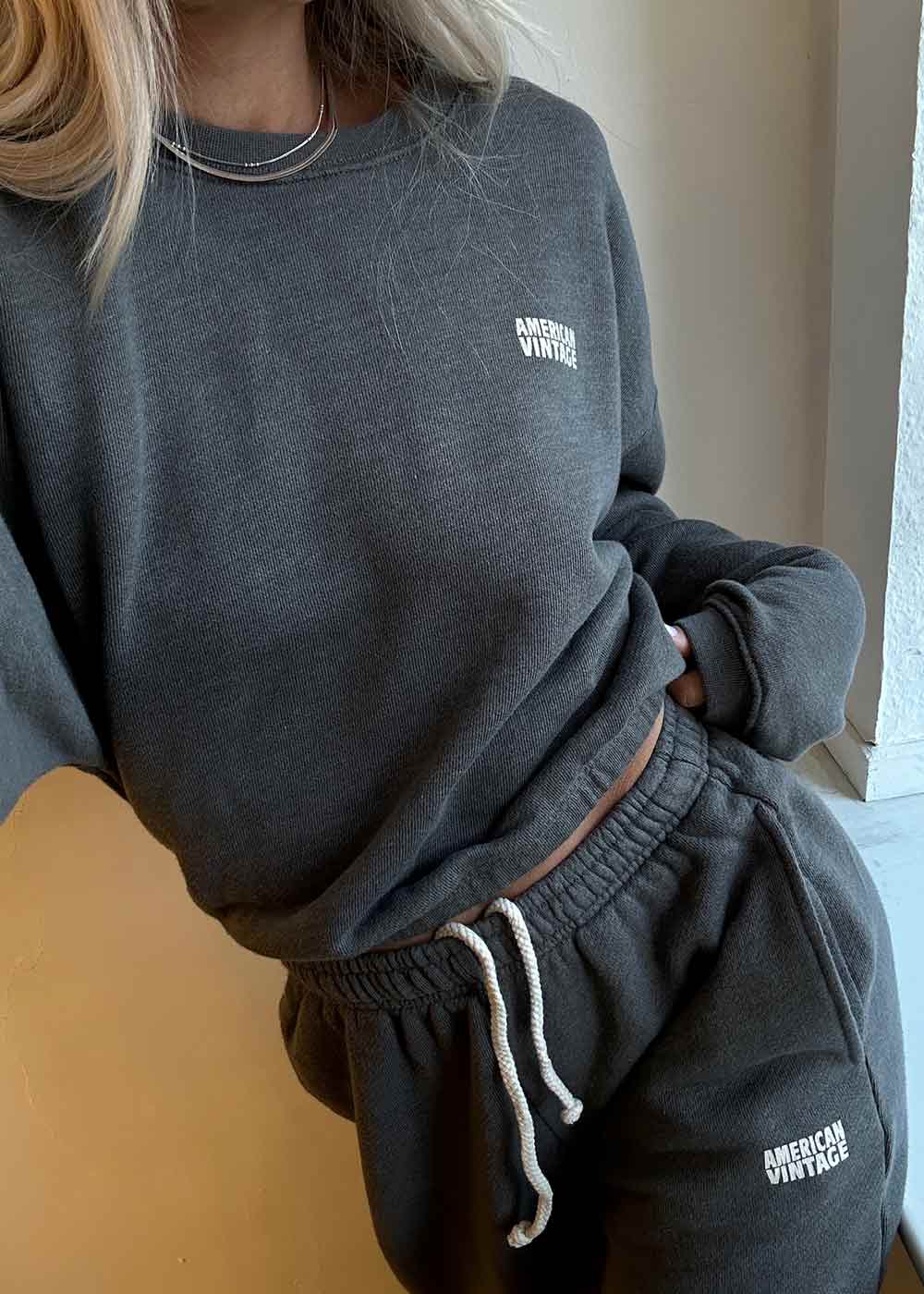 Doven Sweatshirt - Metal Surteint/Overdyed Metal - Image 3