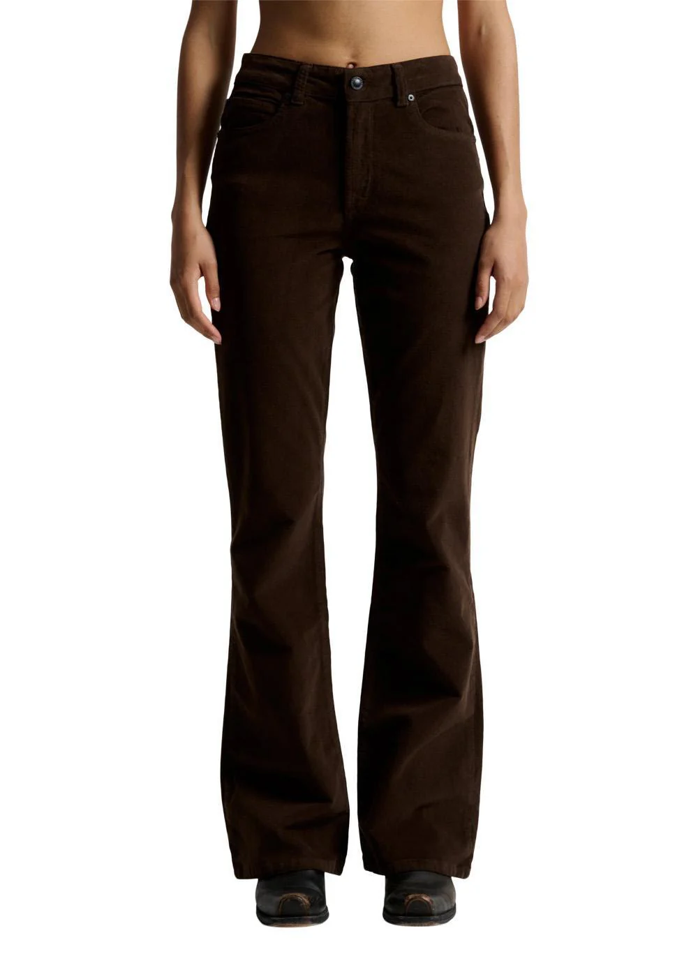 IVY-Tara Jeans Baby Cord - Expresso Brown - Image 3