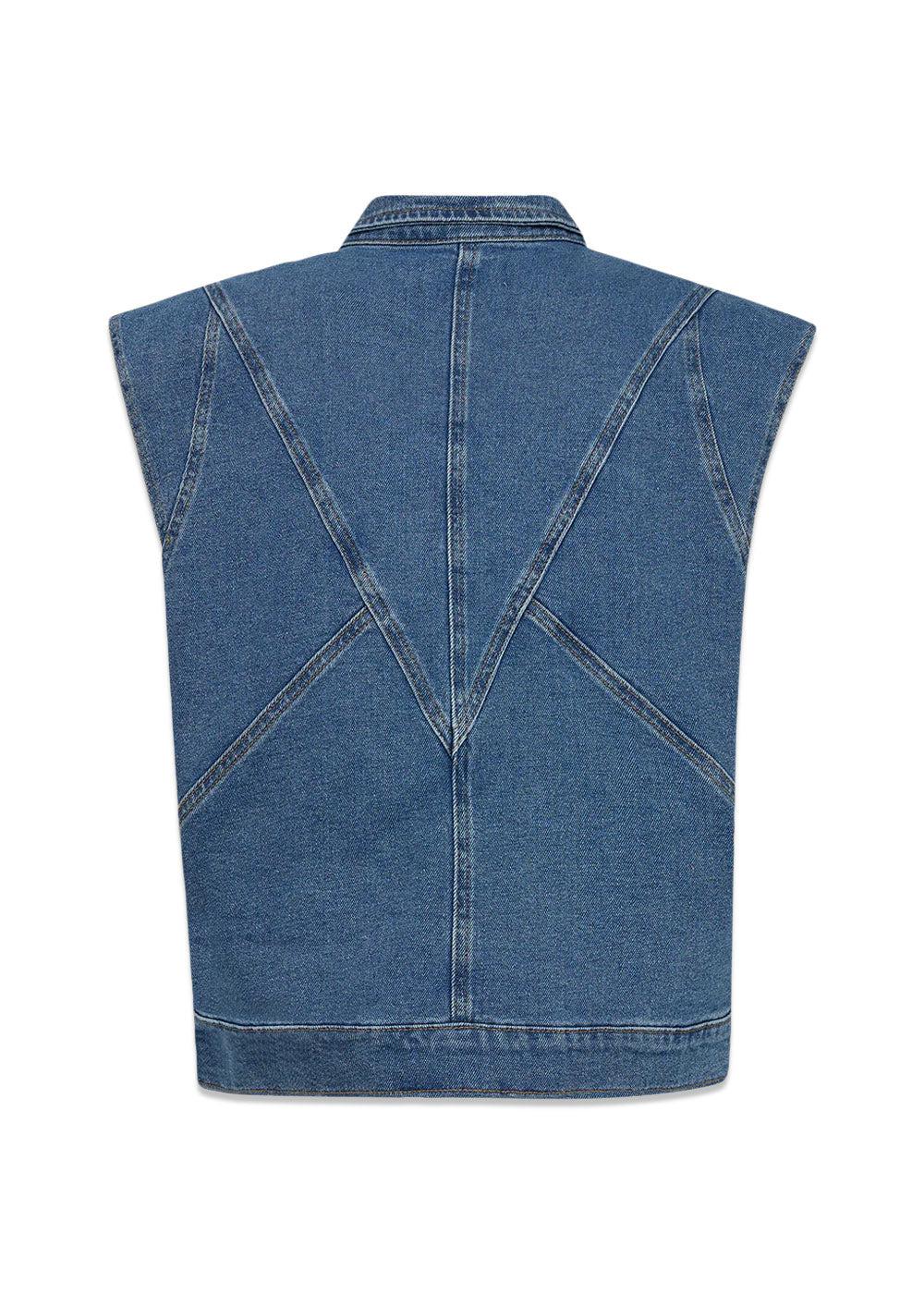 IVY-Lulu Vest Wash Vigo - Denim Blue - Image 2