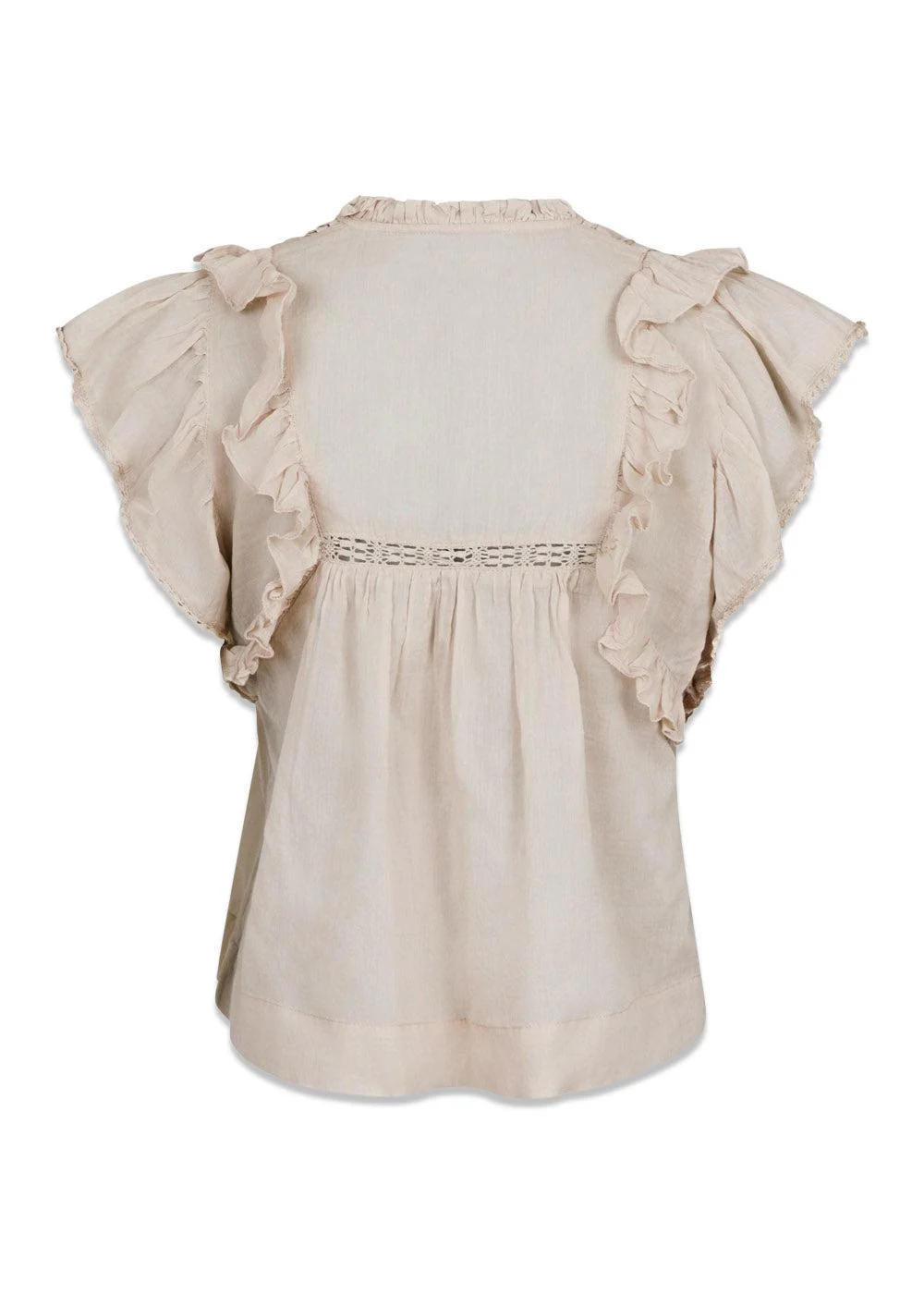 Jayla S Voile Top - Sand - Image 2