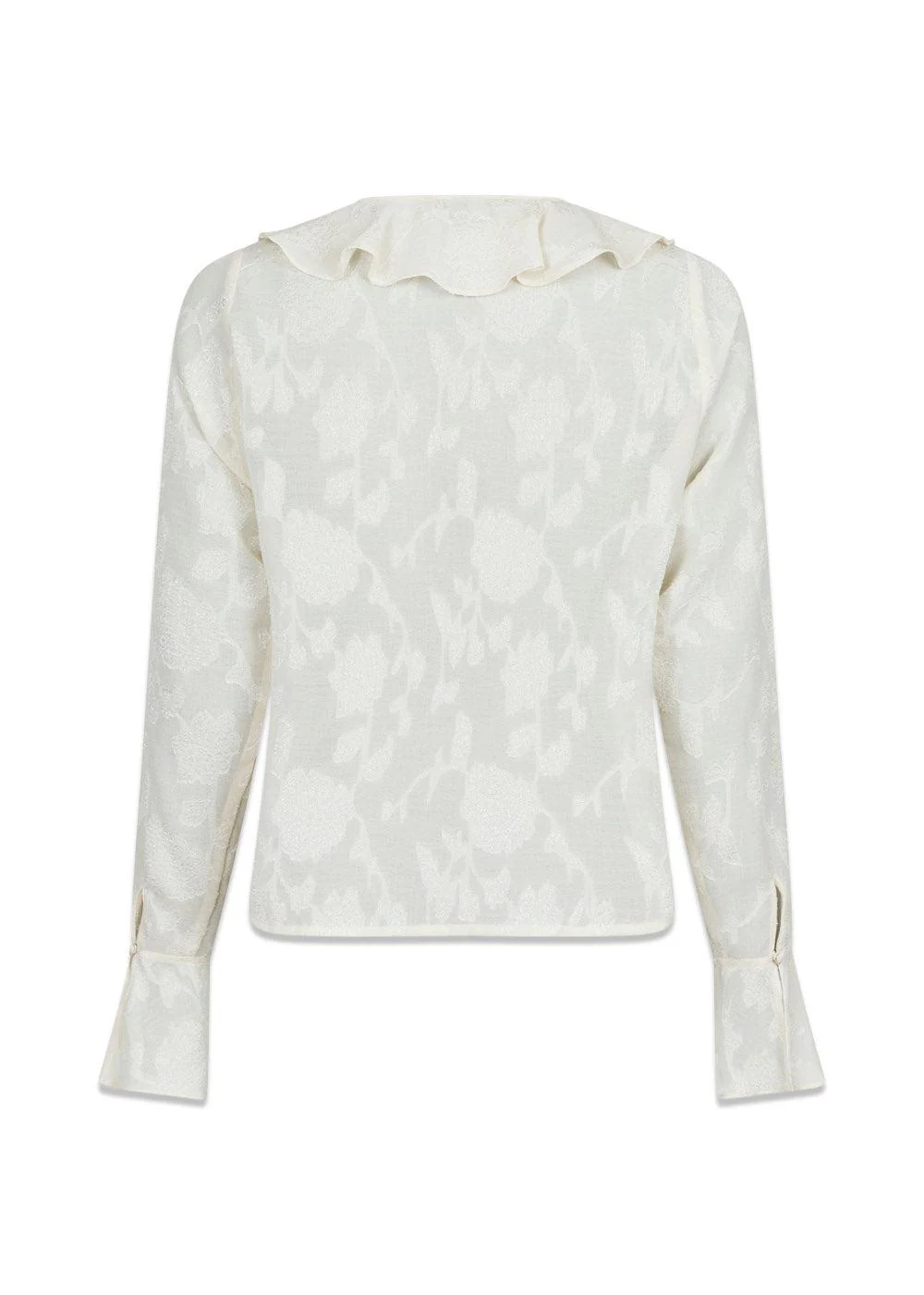 Anika Burnout Blouse - Off White - Image 3