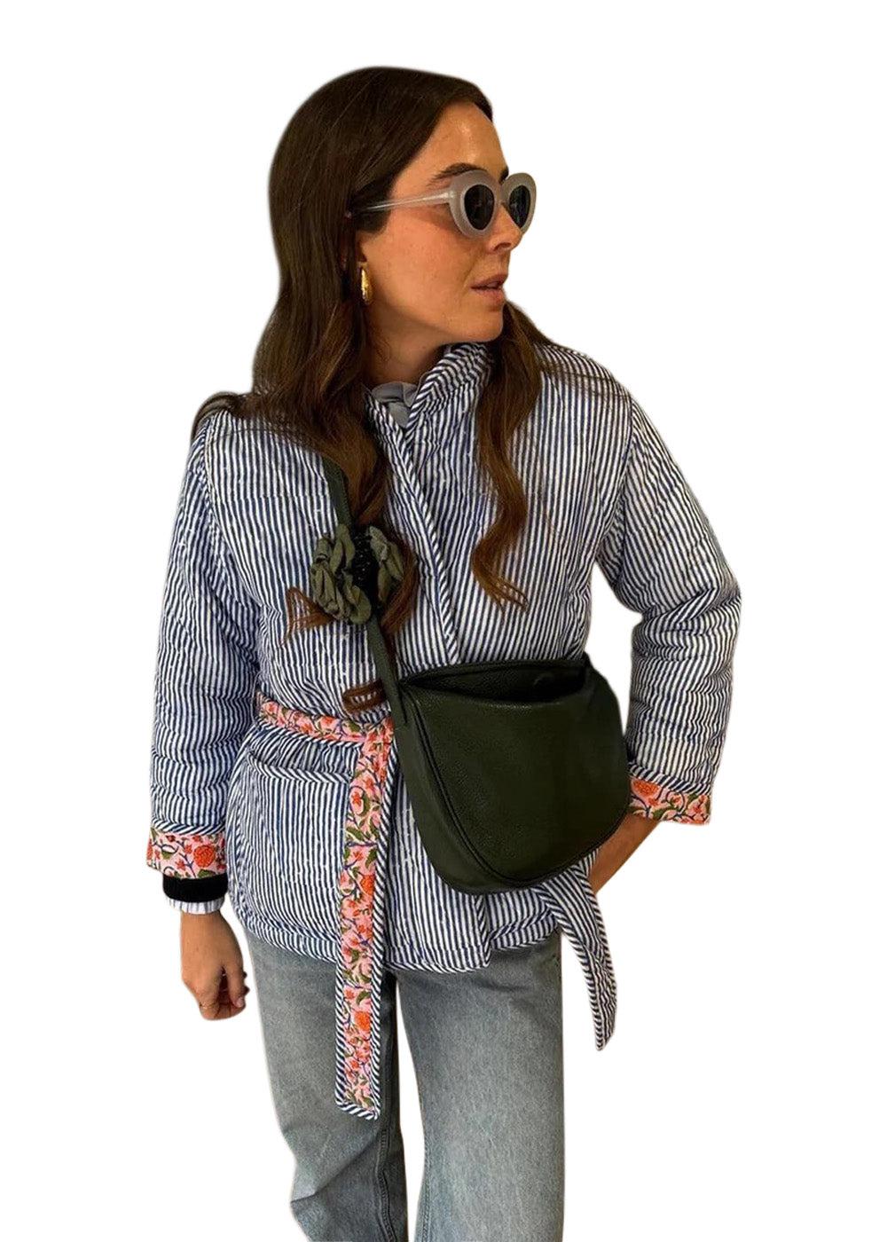 Sussie Organic Cotton Reversible Jacket - Orange Blossom - Image 7
