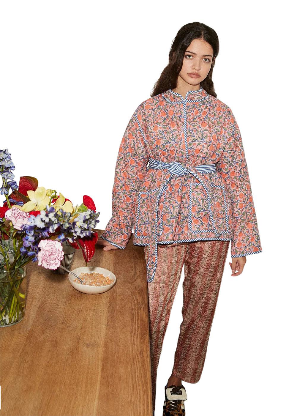 Sussie Organic Cotton Reversible Jacket - Orange Blossom - Image 8