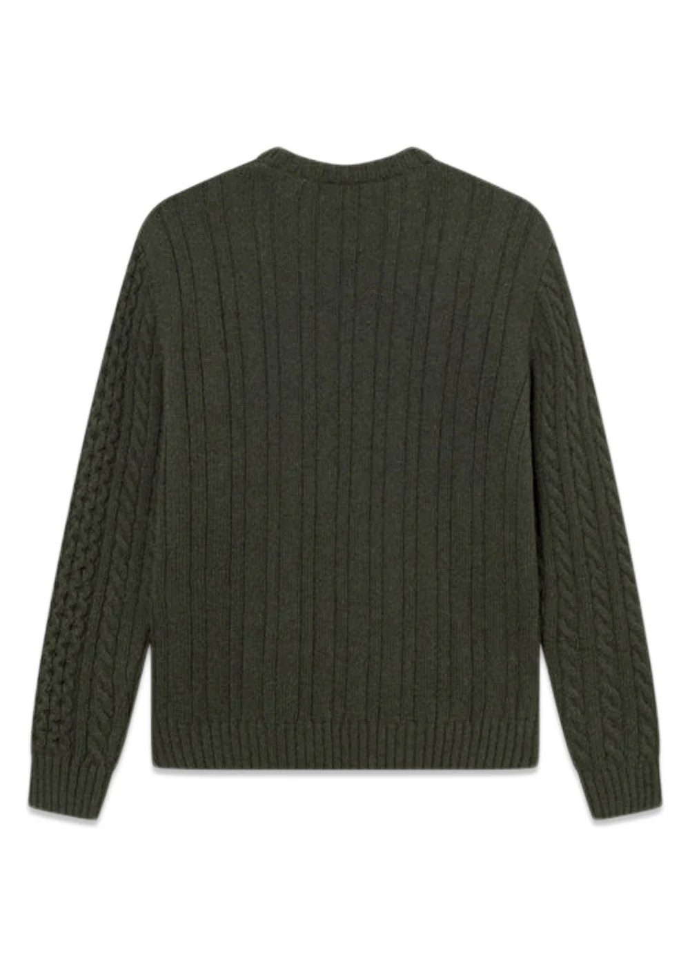 HYBRID CABLE KNIT - Dark Moss - Image 2