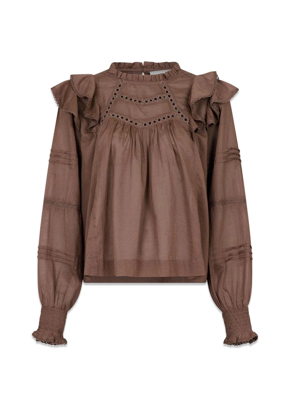 Simkie S Voile Blouse - Light Brown