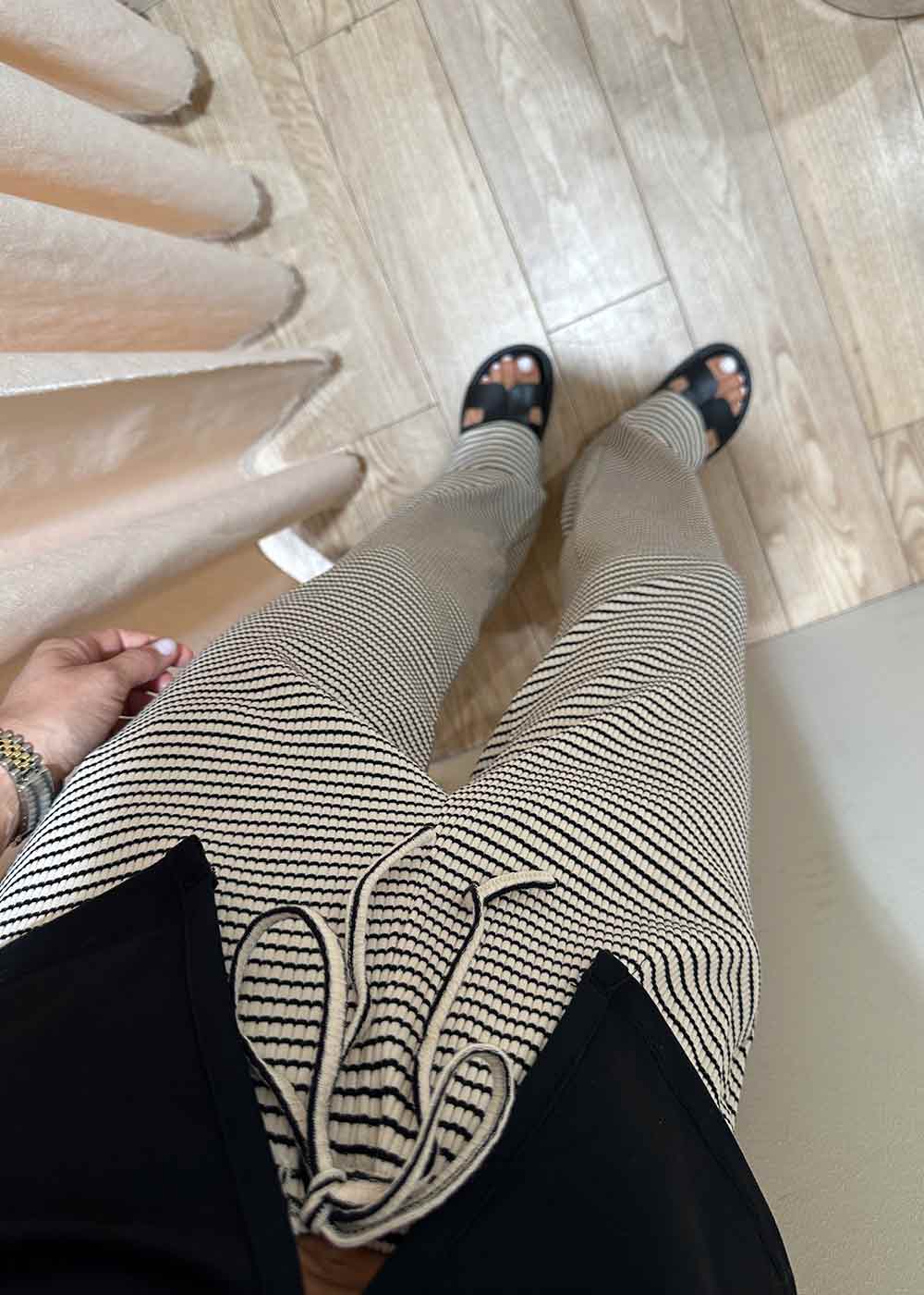 Geri Stripe Pants - Sand - Image 3