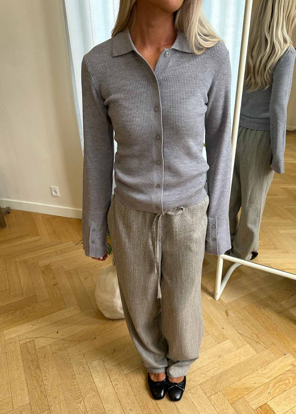 HirokiMD cardigan - Grey Melange - Image 3