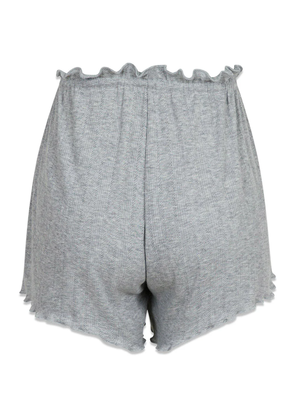Merritt Pointelle Shorts - Light Grey - Image 2