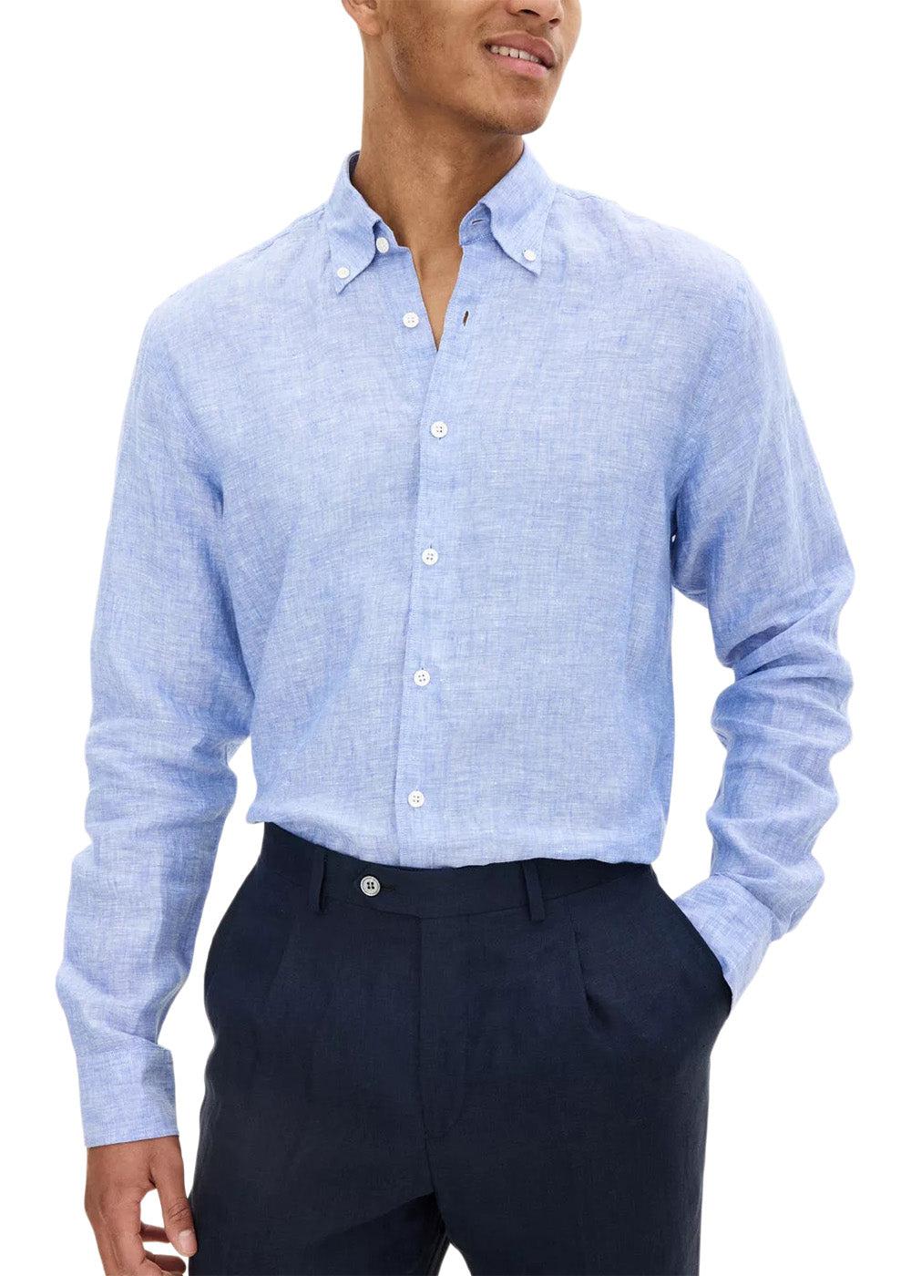 Regular Fit Signature Linen - Harmony Blue - Image 3