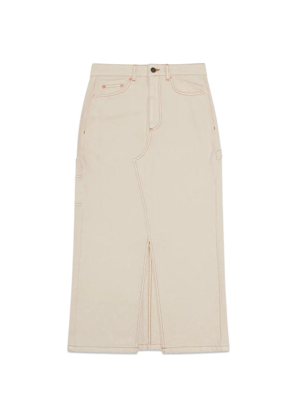 Pander Denim Skirt - Off White