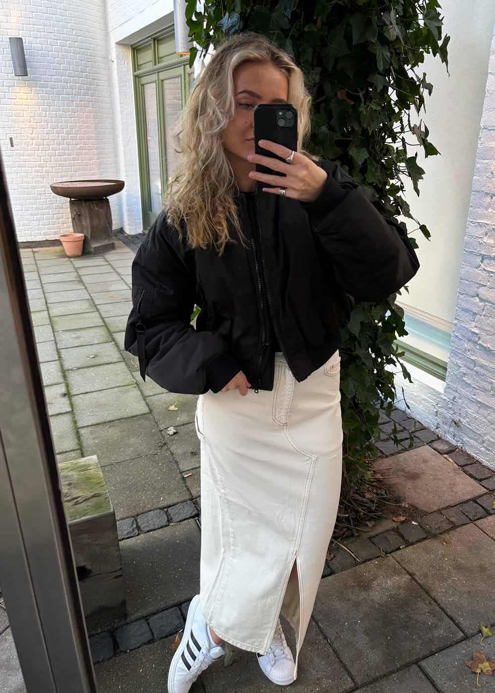 Pander Denim Skirt - Off White - Image 2