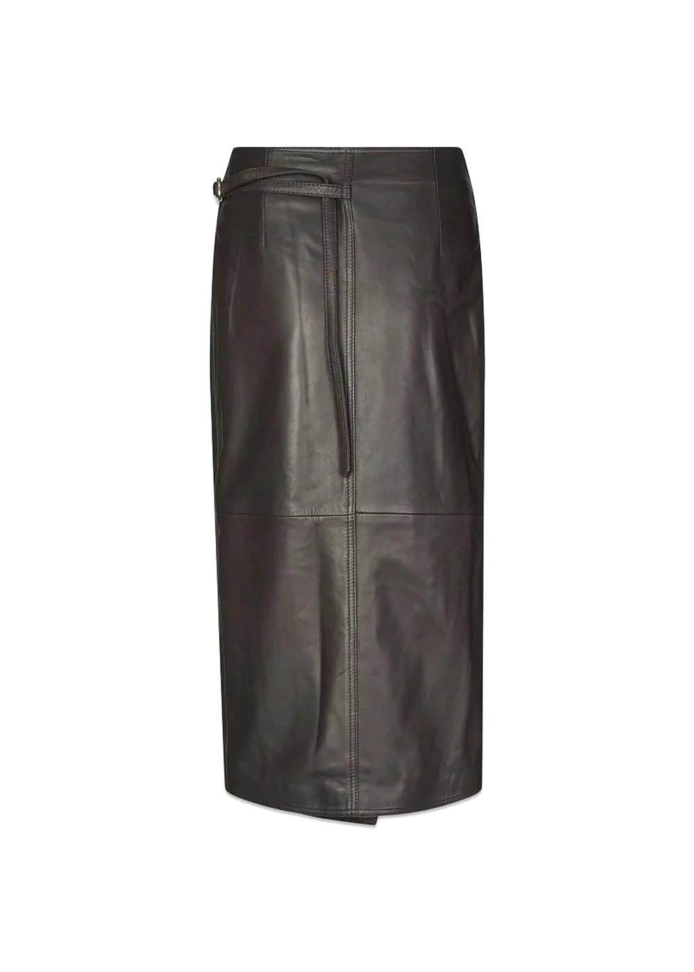 Reflection Leather Skirt - Chocolate Torte - Image 2