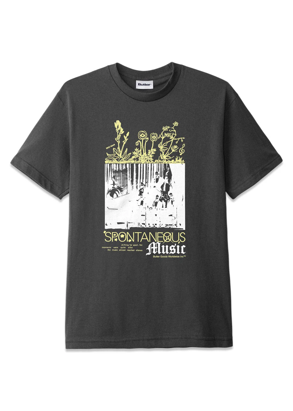 Spontaneous Music Tee - Charcoal