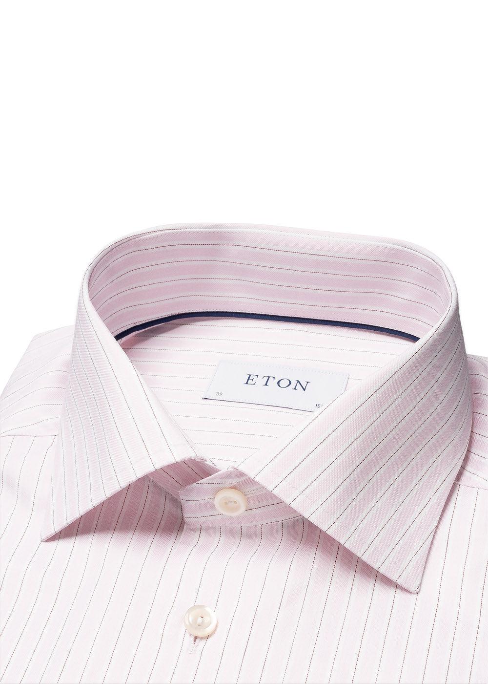 Contemporary Striped Signature Twill Shirt - Pink - Image 2