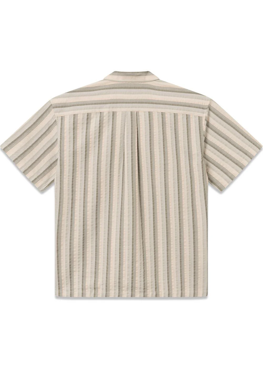 OTTER SEERSSUCKER SS SHIRT - Grey Stripe - Image 2