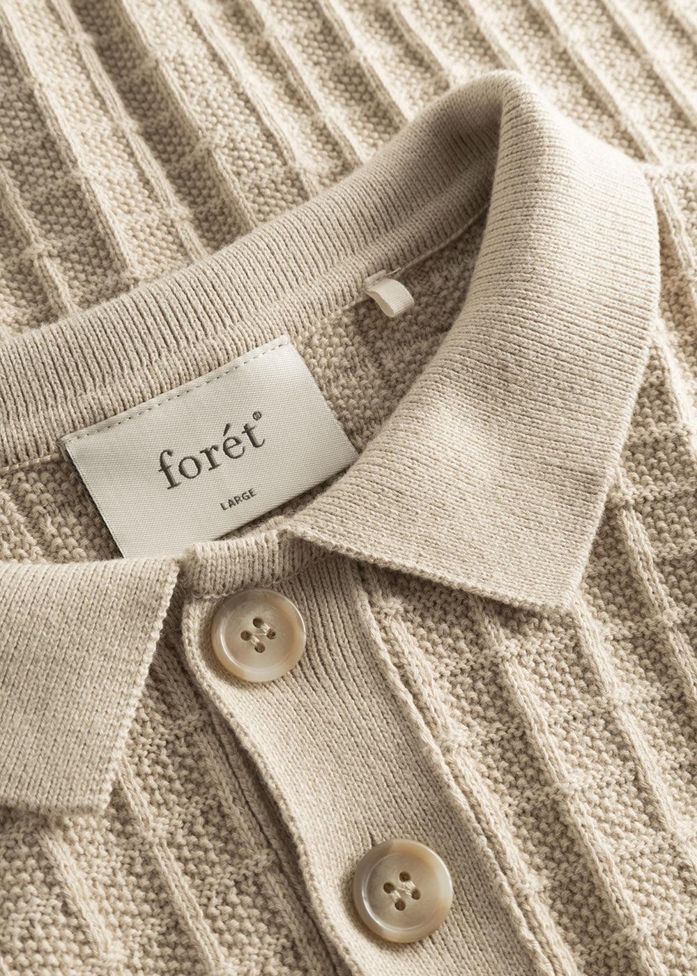 LOCH POLO KNIT - Oat - Image 3