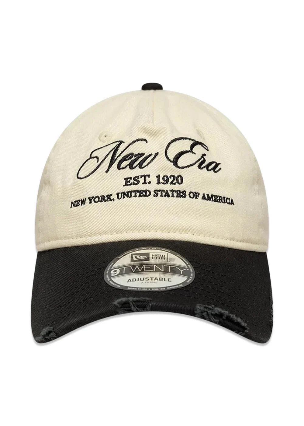 9Twenty Wash Distress New Era - Beige/Black - Image 2
