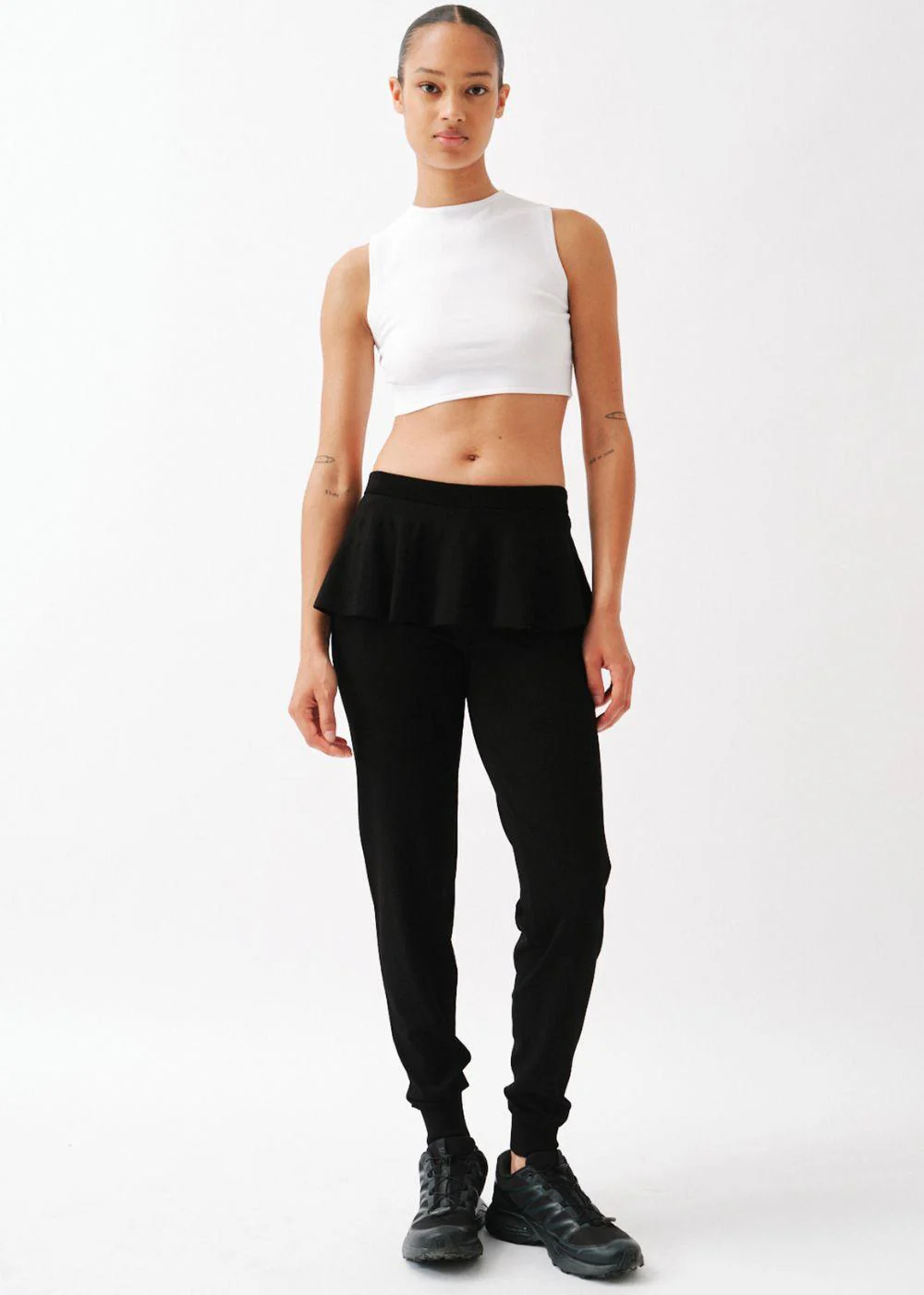 A.R.H. Peplum Pants - Black - Image 3