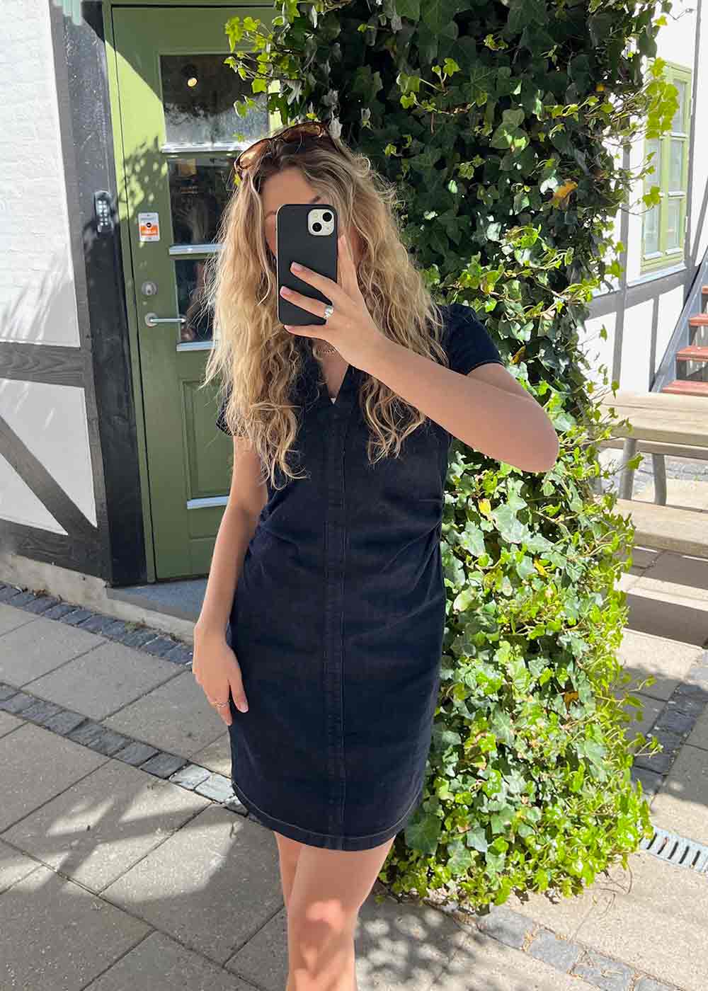 Abel Denim Dress - Dark Blue - Image 2