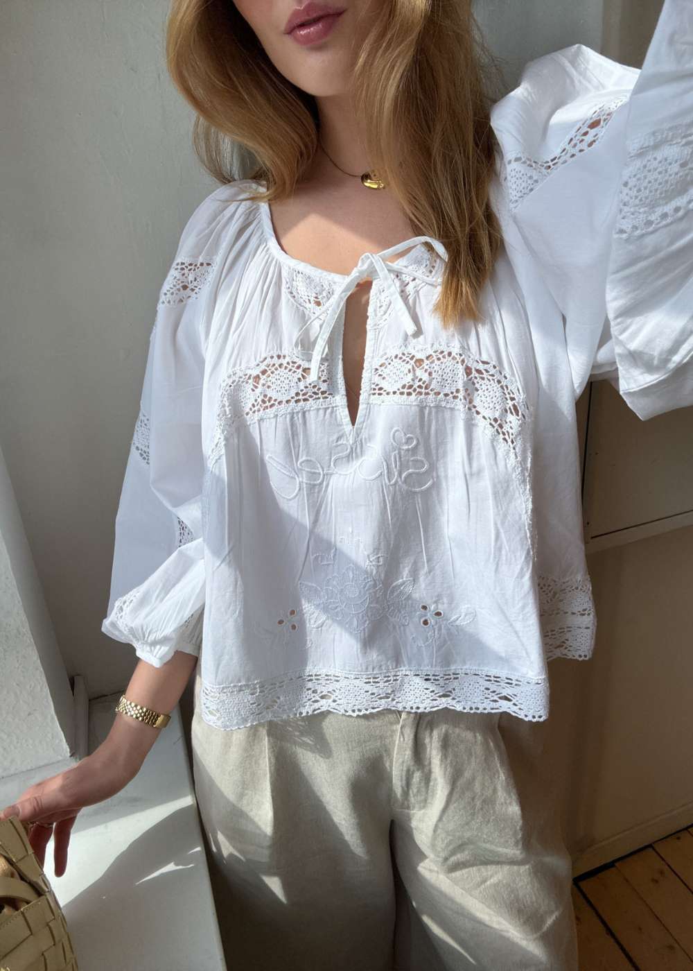 Agathe Top - Ecru - Image 4