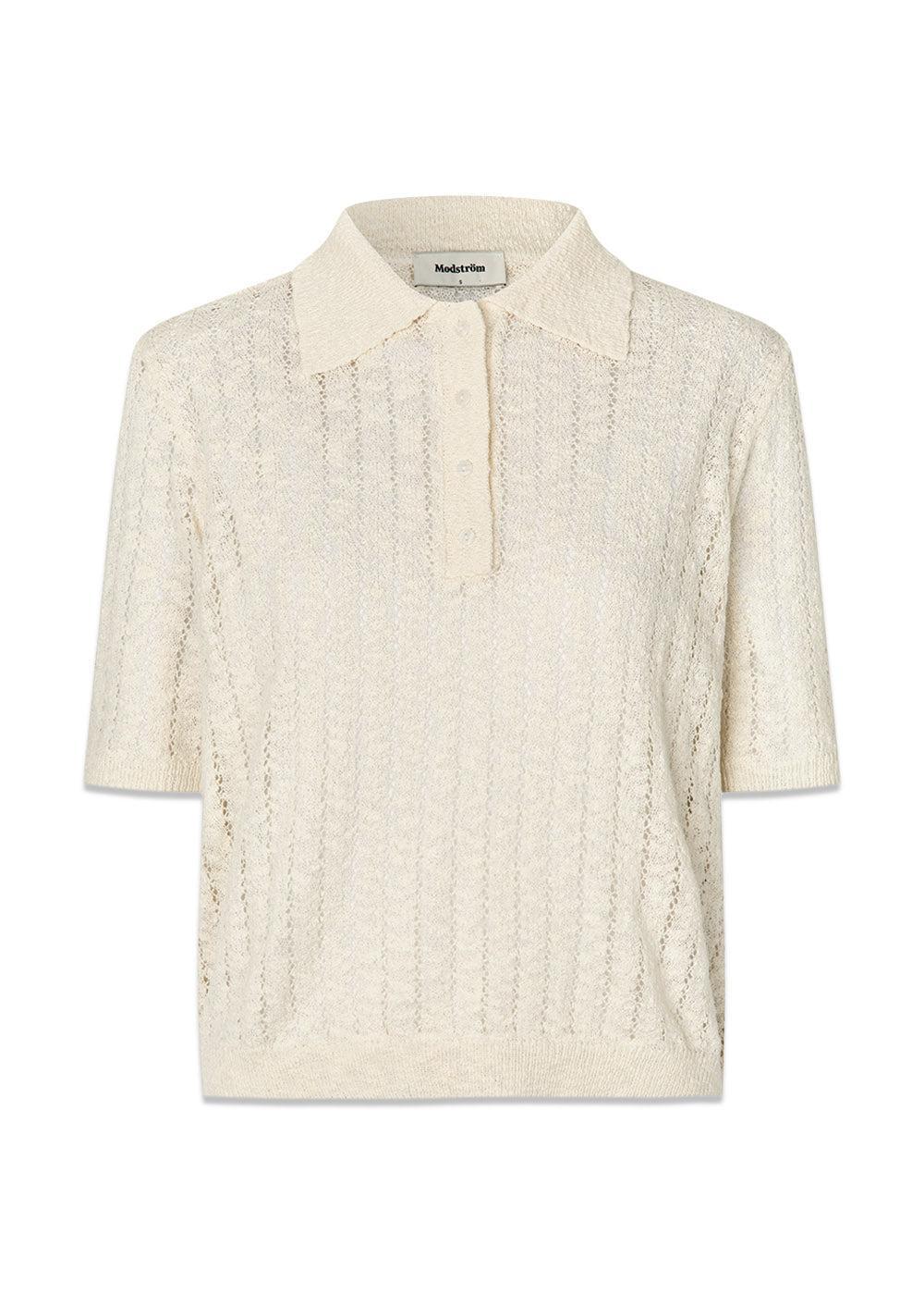 Agnesmd SS polo - Vanilla Cream