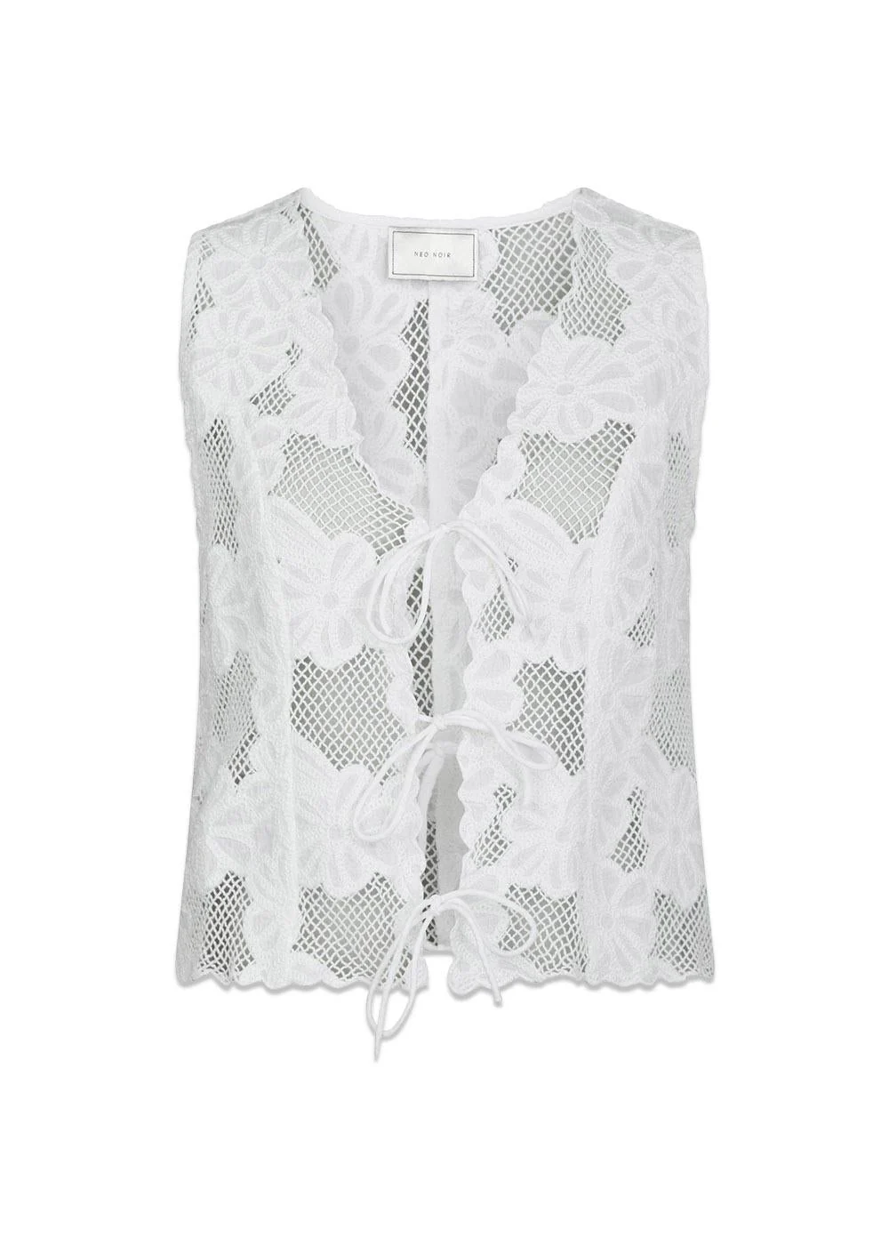 Alboa Embroidery Top - Off White