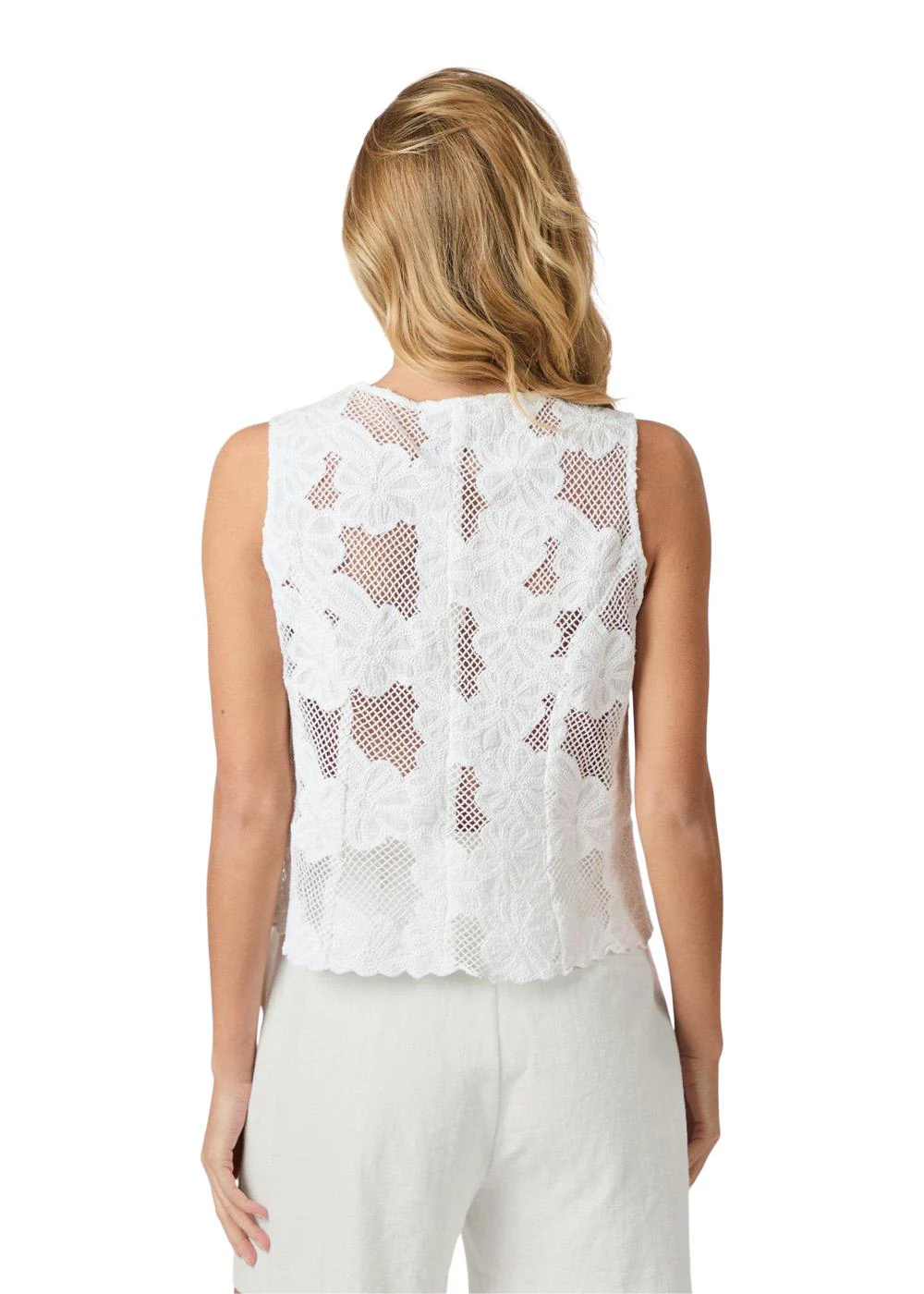 Alboa Embroidery Top - Off White - Image 4