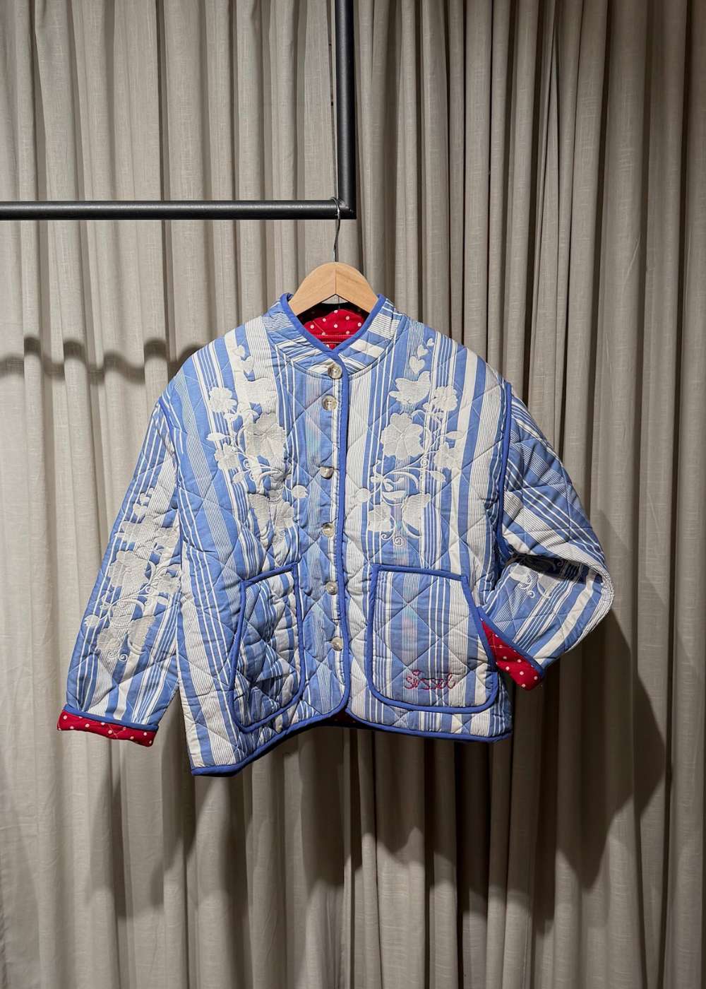 Asha Jacket - Blue Stripes - Image 3