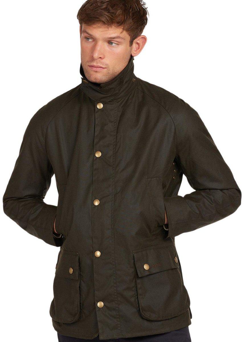 Ashby Wax Jacket - Dk Olive - Image 2