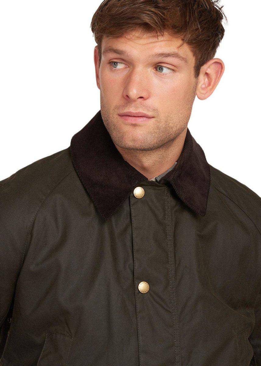 Ashby Wax Jacket - Dk Olive - Image 3