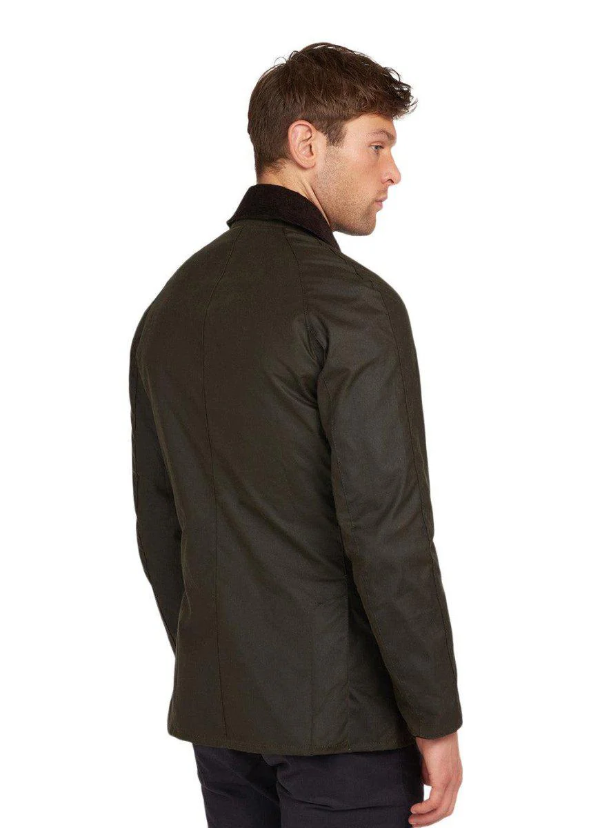 Ashby Wax Jacket - Dk Olive - Image 5