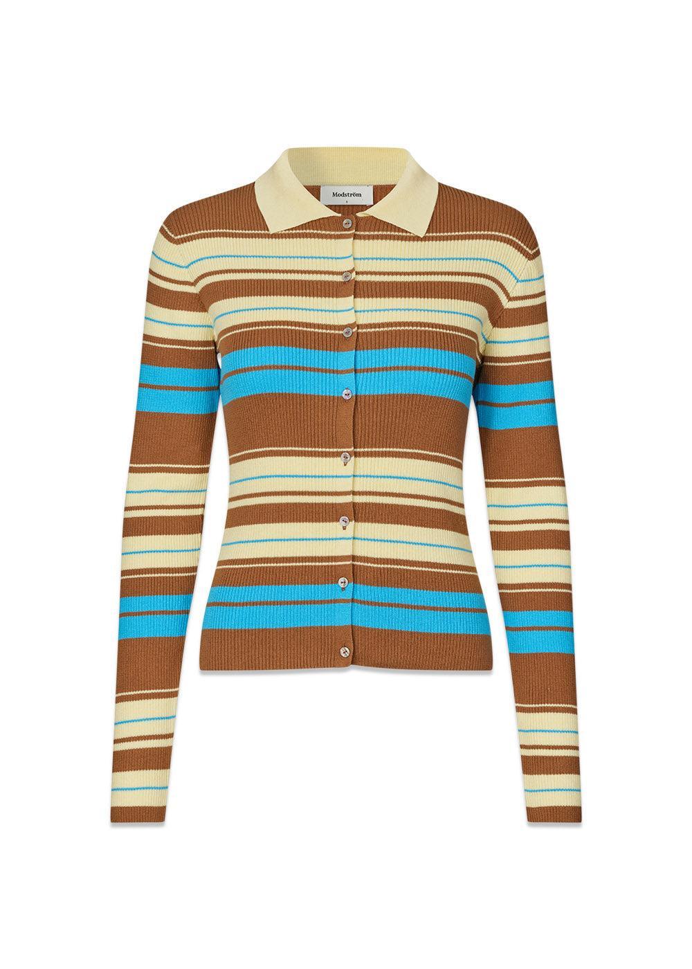 Aslanmd cardigan - Nuthatch Multi Stripe