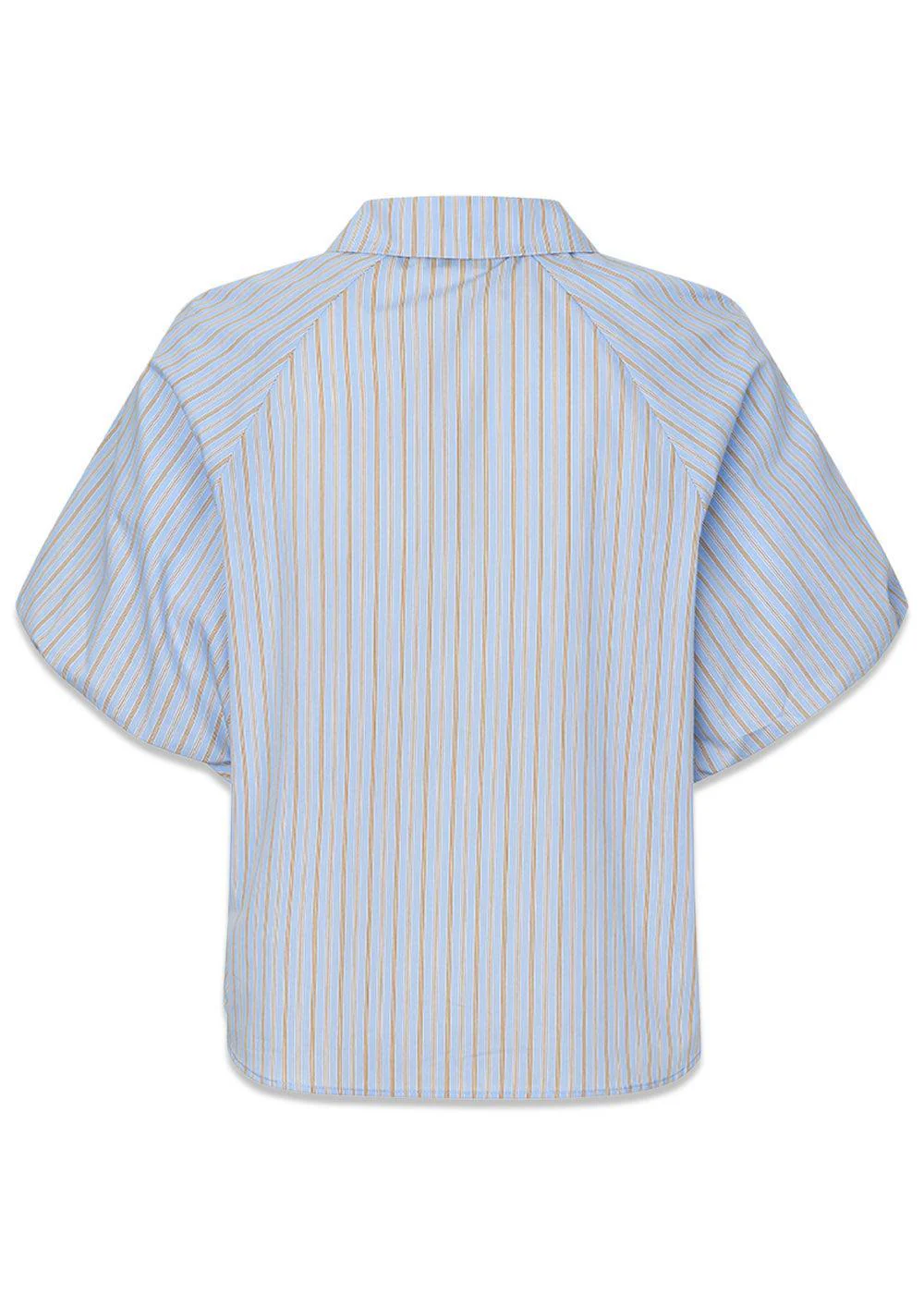 Augustamd shirt - Blue Brown Stripe - Image 2