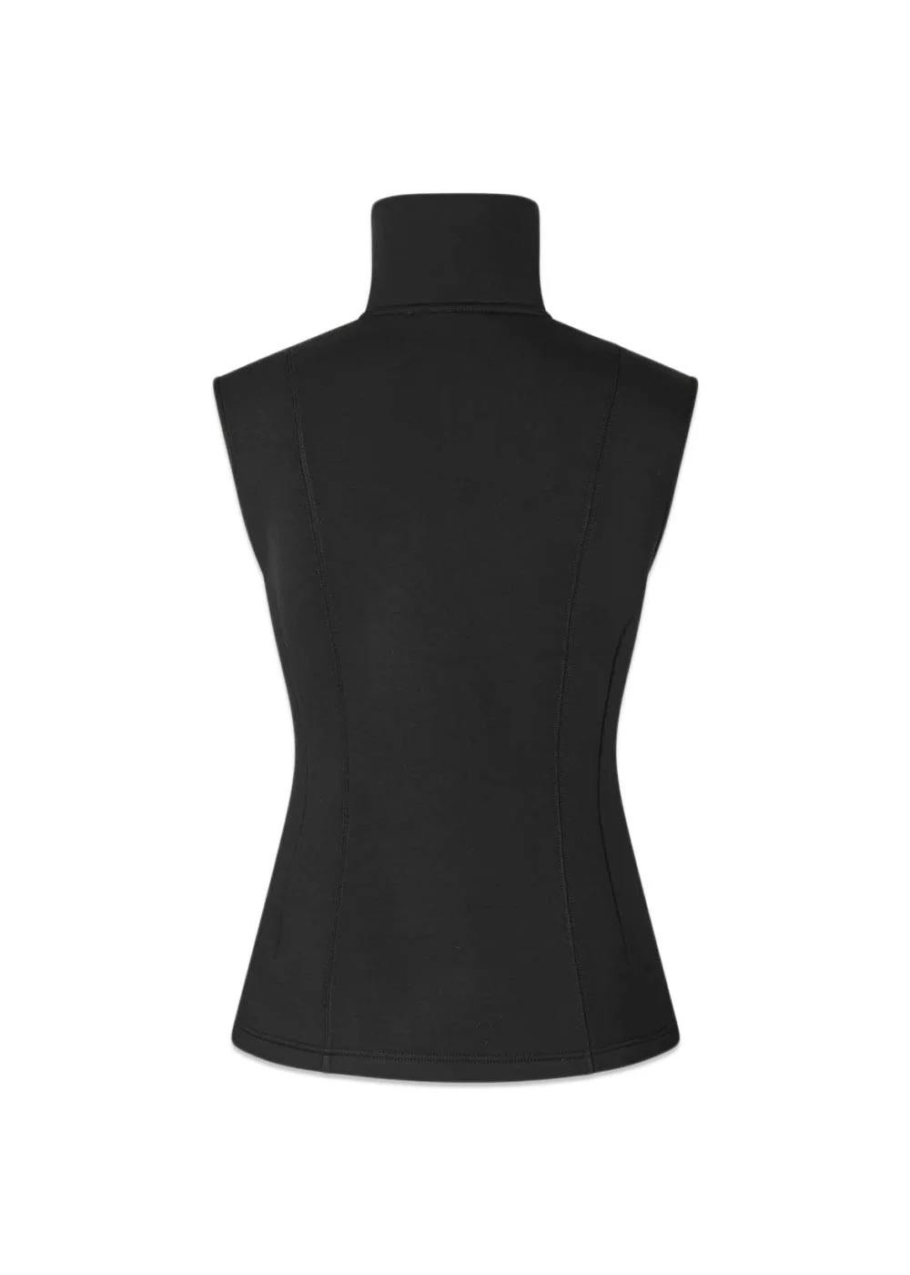 Baba zip  vest - Black - Image 2