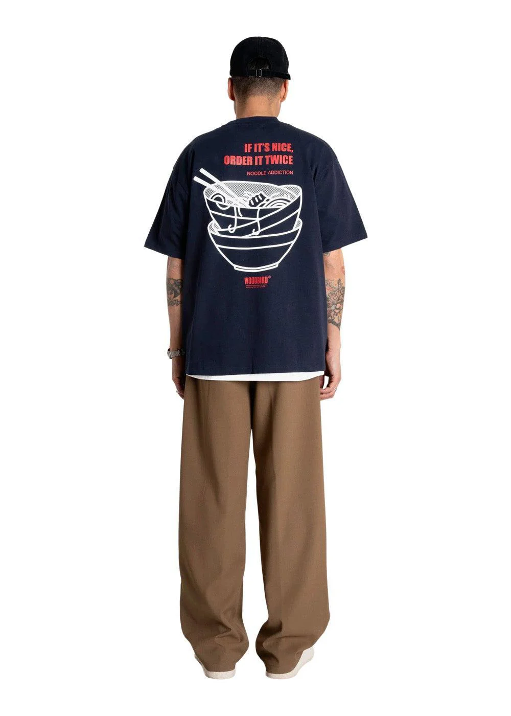 Baine Noodle Tee - Navy - Image 5