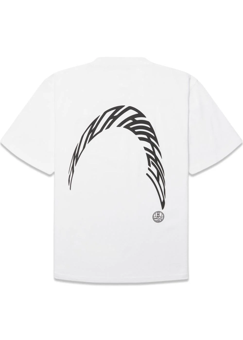 Baine Warp Tee - White-Black - Image 2