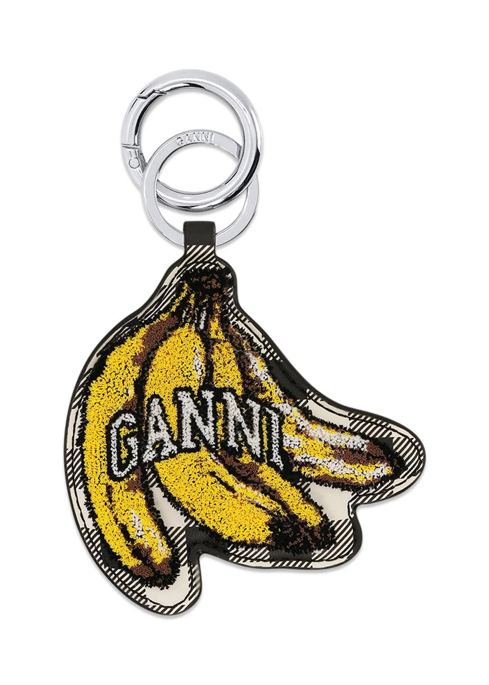 Banana Keyring Velvet - Black