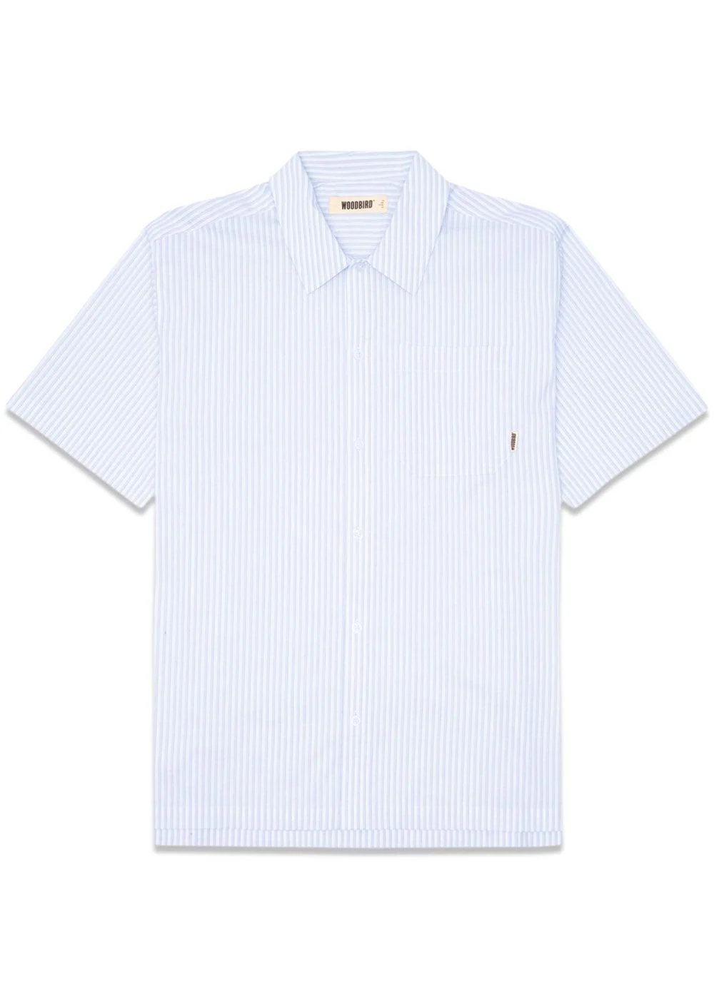 Banks Stripe Shirt - White-Lt. Blue