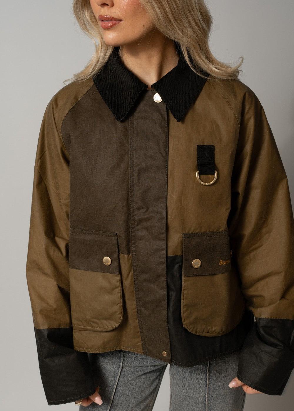 Barbour Alma Wax - Sand/Archive Olive/Beech/ - Image 4